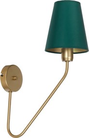 Απλίκα Τοίχου Victoria με καπέλο Μπρονζέ