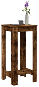 Τραπέζι Μπαρ Καπνιστή Δρυς 51x50x103,5 εκ. Επεξ. Ξύλο