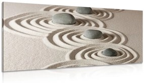 Εικόνα πέτρες Ζεν στην άμμο - 100x50