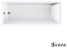 SIRENE Clarissa Μπανιέρα ακρυλική 120x70 110lt