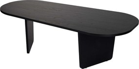 Coffee Table Ovalis - Wood Black Wood Black