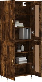 vidaXL Ντουλάπι Καπνιστή Δρυς 69,5x34x180 εκ. από Επεξεργασμένο Ξύλο