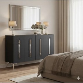 Stewehome κονσόλα πολύχρηστο ντουλάπι για γωνιά καφέ και βάση τηλεόρασης 120x32x75 cm