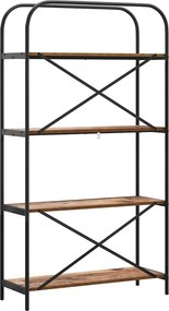 vidaXL Ράφι Βιβλίων 4 επιπέδων 80 x 30 x 146 εκ Επεξεργασμένο ξύλο