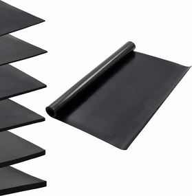 vidaXL Μάτ δαπέδου Μαύρο 1,2 x 2 μ Λάστιχο
