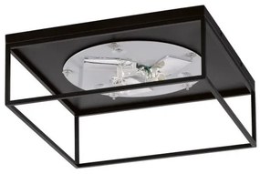 Σώμα Πλαφονιέρας Φωτιστικού Οροφής LOFT 2 Ε14 25W 70721 Fischer Honsel-70721-Μαύρο 70721