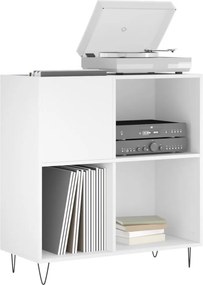 vidaXL Έπιπλο Δίσκων Λευκό 84,5 x 38 x 89 εκ. από Επεξεργασμένο Ξύλο