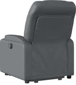 vidaXL Πολυθρόνα Ηλεκ Ανακλινόμενη με Ανύψωση Συνθετικό Δέρμα