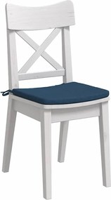 vidaXL Μαξιλάρια καθισμάτων 4 pcs Μπλε 40 x 40 x 3 cm ύφασμα