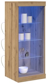 vidaXL Μπουφές με LED Φώτα Ξύλο Artisan 41x37x100 εκ
