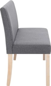 vidaXL Παγκάκι Ανοιχτό Γκρι 139,5 εκ. από Πολυεστέρα