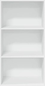 vidaXL Βιβλιοθήκη Λευκή 60x30x114 εκ. από Επεξεργασμένο Ξύλο