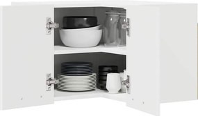 vidaXL Κρεμαστό ντουλάπι Λευκό 57 x 57 x 40 εκ. Επεξεργασμένο Ξύλο