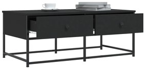 vidaXL Τραπεζάκι Σαλονιού Μαύρο 100x51x40 εκ. Επεξεργασμένο Ξύλο
