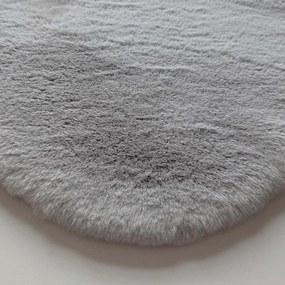 Γούνινο Χαλί Διαδρόμου (80x120) New Plan Puffy FC6 Light Grey