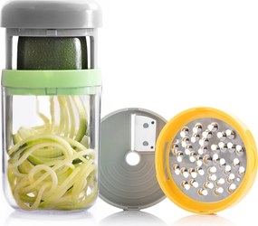 Σπειροειδής κόφτης λαχανικών και τρίφτης με συνταγές Vigizer InnovaGoods