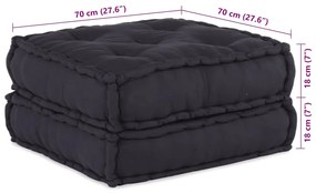 Modular Pouffe Anthracite 70x70x36 ύφασμα 4019027