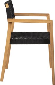ΠΟΛΥΘΡΟΝΑ CHARLOTTE HM9637.02 ΞΥΛΟ TEAK & ΜΑΥΡΟ ΣΧΟΙΝΙ--B'ΔΙΑΛΟΓΗΣ 59x54x83Y