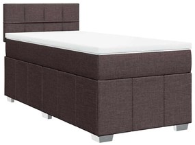 ΚΡΕΒΑΤΙ BOXSPRING ΜΕ ΣΤΡΩΜΑ ΣΚΟΥΡΟ ΚΑΦΕ 90X200 ΕΚ. ΥΦΑΣΜΑΤΙΝΟ 3286954