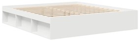 vidaXL Πλαίσιο Κρεβατιού Λευκό 180 x 200 εκ. Super King