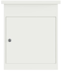 vidaXL Θυρίδα Πακέτων Λευκό 44 x 35 x 59 εκατοστά Ατσάλι