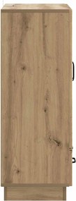 vidaXL Πλαϊνό γραφείο Artisan Δρυς 66 x 34,5 x 92 εκ.