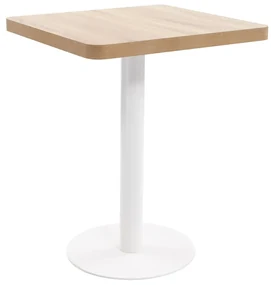 Τραπέζι Bistro Ανοιχτό Καφέ 60 x 60 εκ. από MDF 286429