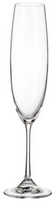 Ποτήρι Σαμπάνιας 250ml Milvus - Crystal Bohemia - 6 ΤΜΧ