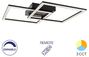 Φωτιστικό Οροφής Braytron BH17-04891 Μαύρο Ματ (Black Mat) CCT3