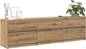vidaXL Μονάδες TV 2 pcs Artisan Oak Επεξεργασμένο ξύλο