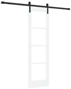 vidaXL Συρόμενη Πόρτα ORKDAL Λευκό 61 x 198.5 εκ. Μασίφ ξύλο πεύκου