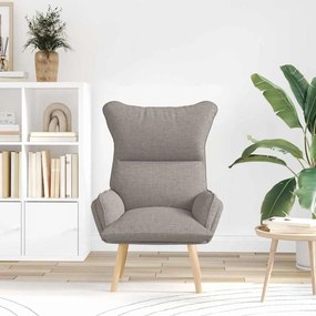 vidaXL Πολυθρόνα Taupe 69 x 74 x 93 εκ. Ύφασμα και Κόντρα Πλακέ
