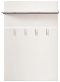 Έπιπλο Χολ - Κρεμάστρα Beny CIV 760 Γκρί Δρύς - Λευκή Λάκα 76x25,5x114 εκ. 76x25.5x114 εκ.