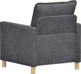 vidaXL Καναπές Σκούρο Γκρι 76 x 81 x 87,5 εκ Πολυεστέρας