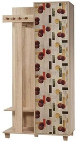Έπιπλο Εισόδου Garmanto 869VEL4838 90x36x192cm Multi Μοριοσανίδα,Ξύλο