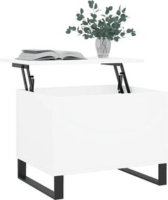 vidaXL Τραπεζάκι Σαλονιού Λευκό 60x44,5x45 εκ. από Επεξεργασμένο Ξύλο