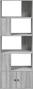 vidaXL Βιβλιοθήκη Γκρι Sonoma 70x36x189 εκ. από Επεξεργ. Ξύλο