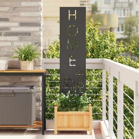 Οθόνη Ιδιωτικότητας Κήπου Μαιανδρικό σχέδιο Μαύρο 32 χ 140 εκ