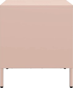 vidaXL Κομοδίνα 2 τεμ. Ροζ 35x39x43,5 εκ. από Χάλυβα