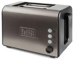 Φρυγανιέρα 2 Θέσεων Toaster BXTO900E 900W Inox Black&amp;Decker Ανοξείδωτο Ατσάλι