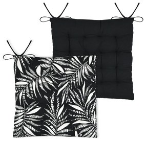 Μαξιλάρι Καρέκλας 2 Όψεων (38x38+4) S-F Ziana Noir CUD438001GAL