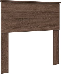 vidaXL Σκελετός Κρεβατιού Καφέ δρυς 75 x 190 cm Επεξεργασμένο ξύλο