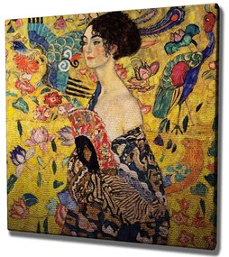 Πίνακας Καμβάς 265VGA1107 45x45cm Multi Wallity Τετράγωνοι Wood, Canvas