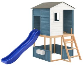 vidaXL Παιδική Χαρά Εξωτερικού Χώρου από Μασίφ Ξύλο Ελάτης