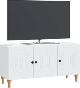 vidaXL Ντουλάπι TV Λευκό 99 x 34,5 x 50 εκ. Επεξεργασμένο Ξύλο