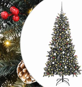 vidaXL Τεχνητό Χριστουγεννιάτικο Δέντρο με 300 LED Πράσινο 210 cm