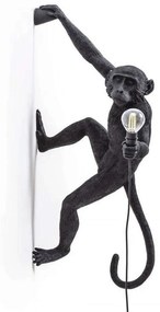 Φωτιστικό Τοίχου The Monkey 14919 37x20,5x76,5cm 2W E14 Black Seletti
