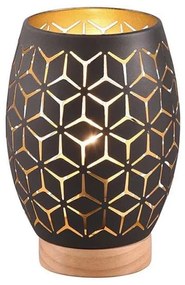 Επιτραπέζιο Φωτιστικό Bidar R51571080 E27 21x15cm Black-Gold RL Lighting