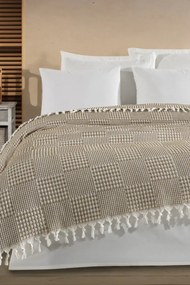 Stewehome Πολυλειτουργική πικέ κουβέρτα διπλού στρώματος με γεωμετρικό σχέδιο 200x230 cm