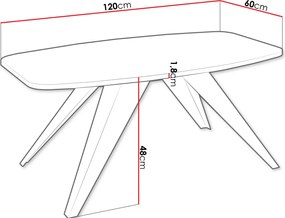 Τραπέζι Luna-Leuko Marmaro - 0.00Χ0.00Χ0.00cm